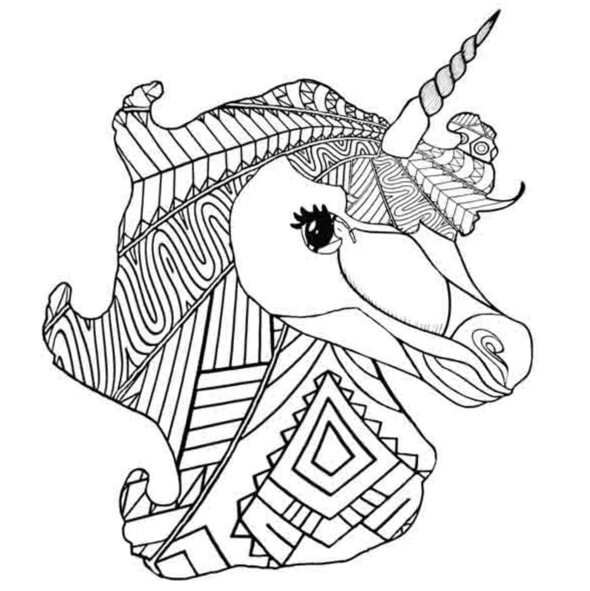 Tangle Raam 20x20 - Eenhoorn